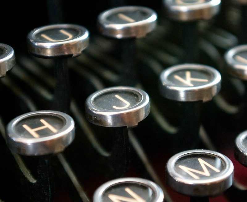 Typewriter keys