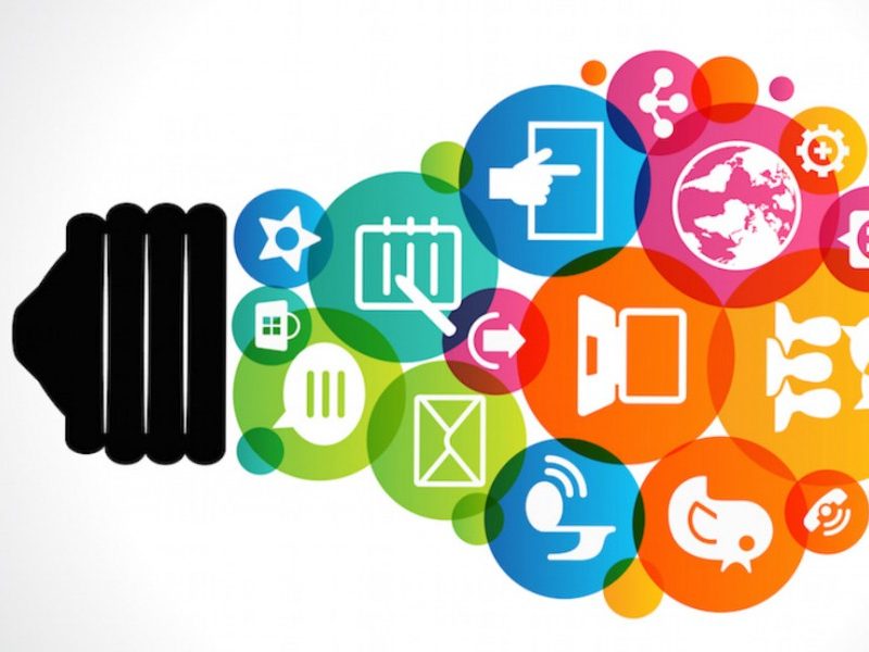Social media lightbulb